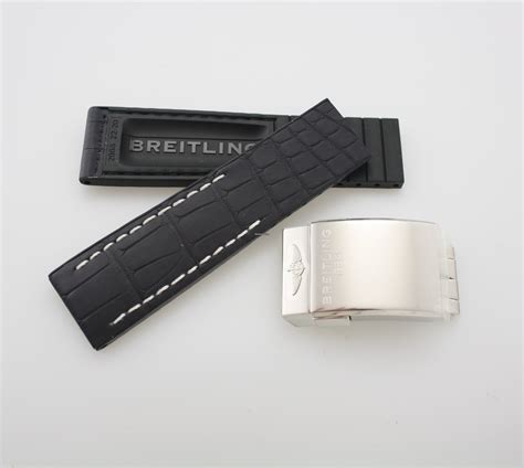 breitling rubber strap with deployment|aftermarket breitling straps.